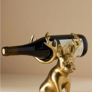 Anthropologie Gold Animal Wine Holder